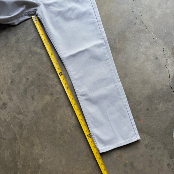 Vintage Levi's 505 White Tab Light Gray Jeans Pants Actual 29x27 Straight Leg - Picture 6 of 8